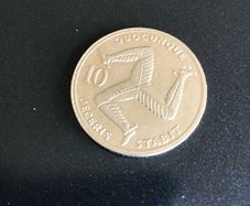 1992 Isle of Man 10 Pence coin