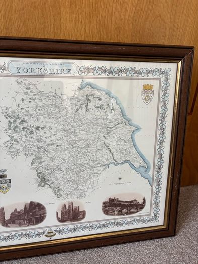 Vintage Framed Print of Yorkshire