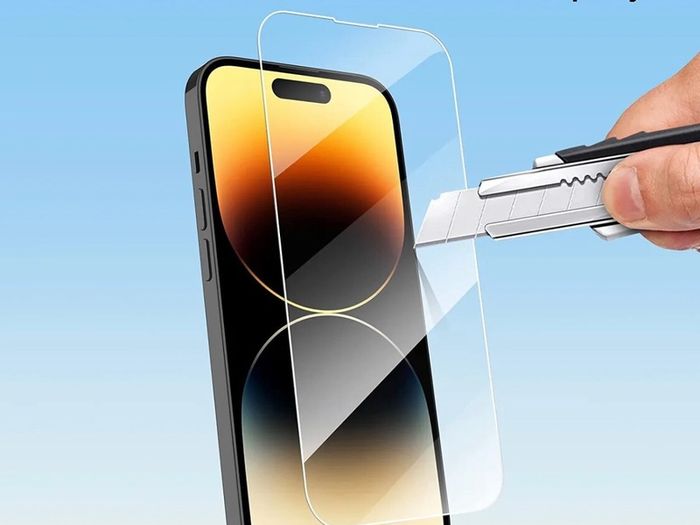 For iPhone 14 Pro Tempered Glass Screen Protector Saver Cover Case Friendly New