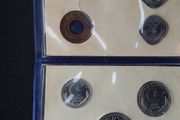 Rare Vintage 1948 Pakistan Mint Coin Set - Official Lahore Mint, Blue Wallet