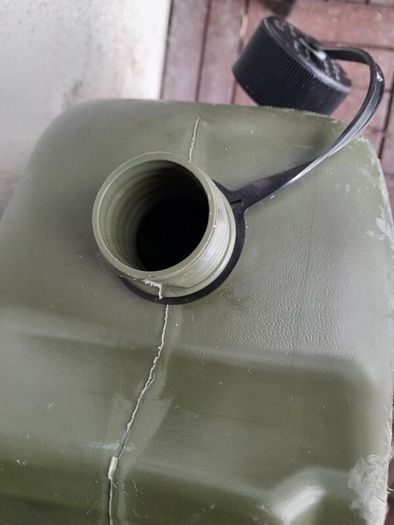 fuel canister in olive green