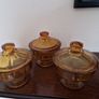 vintage Amber glass Image 3