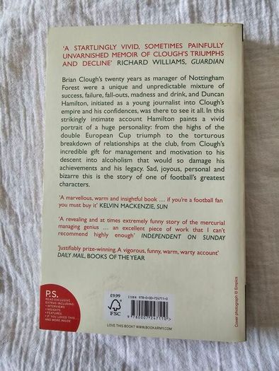Provided you don't kiss me - 20 years with Brian Clough