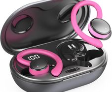 Matast B02 Bluetooth 5.4 Headphones, 4 ENC Noise Cancelling Mics, In-Ear, HiFi Stereo, 50 Hours Playtime, IP7 Waterproof, Dual LED Display