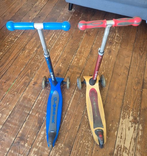 Globber kids scooters x 2