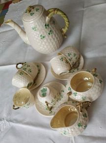 Belleek Coffee Set