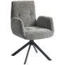 Upholstered Armchair, Accent Chair, Modern Design, Swivel, up to 120 kg, Dark Gray Image 2