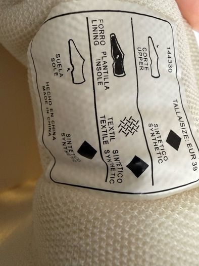 XTI white woman's trainers size UK6/EU39 excellent condition