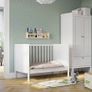 IKEA SUNDVIK White Cot Bed 70 x 140 Converts to Toddler Bed Image 6
