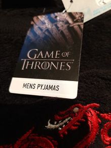 New Game of Thrones PJ Top tag attached