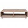Coffee Table Brown Solid Wood Image 3