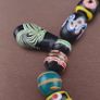 Vintage Venetianstyle necklace strand mix handcrafted glass bead Necklace Image 3