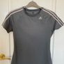 Adidas 3-Stripes Fitted T-Shirt Grey Size M Image 2