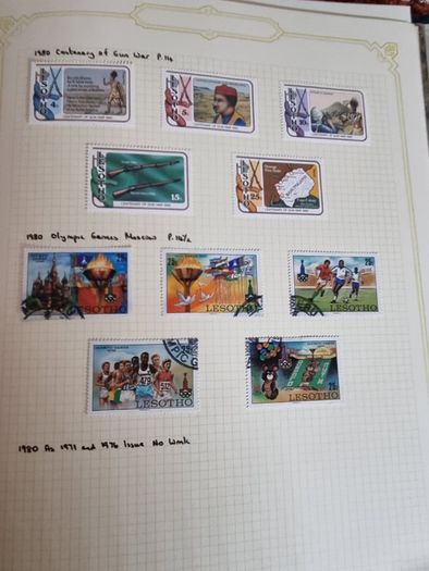 Stamp album 153 Botswana, Lesotho