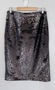 GANNI midi sequin skirt