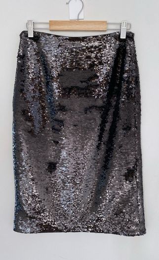 GANNI midi sequin skirt