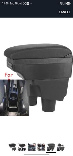 Armrest Box For Toyota For Aqua For Prius C Armrest Storage Box Dedicated Retrofit Parts Interior Accessories Car Armrests(B Black white 3USB)