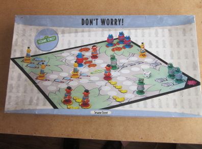 Vintage Sesame Street Don't Worry Board Game 1998