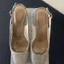 Black & White Slingback Shoes M&S Collection Size 7.5 LIKE NEW Image 6