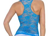 Top with lace back and rhinestones size xs-s