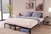 Double Bed Frames Metal 120x200 with Storage 35cm - Sturdy and 20min Easy Assembly Bed Frames - Large Storage