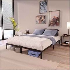 Double Bed Frames Metal 120x200 with Storage 35cm - Sturdy and 20min Easy Assembly Bed Frames - Large Storage