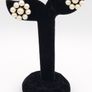 Vintage Gold Plated Faux Pearl Sterling Silver Earrings In Original Box Image 9