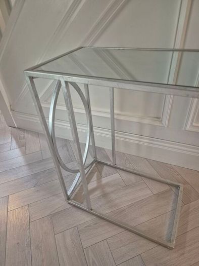 Silver side table