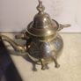 Antique Engraved Victorian Brass Hot Water Tea Kettle RARE EUC Image 10