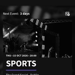 Sports - The Band - 8pm 15th of Oct