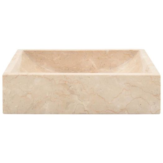 Sink 45x30x12 cm Marble Cream