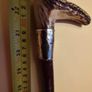 19th Century Equestrian Hunting Whip by Swaine & Co London 1886 with stamped silver ring. Image 5