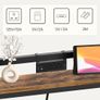 200 cm Slim Console Table with Adjustable Height (70 cm-90 cm), Behind Sofa Table Skinny with Outlet, Long Entryway Table, Couch Table Behind Sofa Image 5