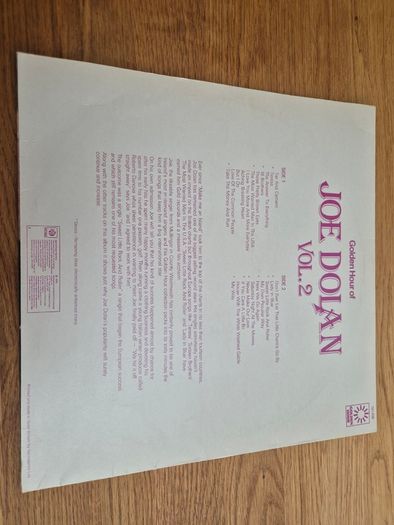 Golden Hour Of Joe Dolan Vol. 2 1976 Irish LP