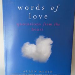 Words of love.paperback book.non fiction, Inspiration