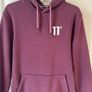 11 Degrees Zip Up Hodded Sweater. Medium. In Excellent Condition. Muted Plum / Wine. Weighty. Image 6