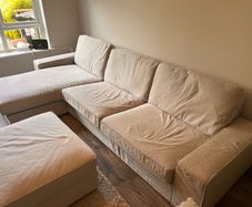3 Seater Sofa and footstool
