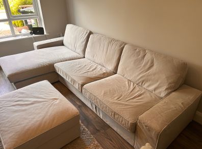3 Seater Sofa and footstool