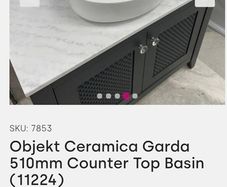 Brand new bathroom sink