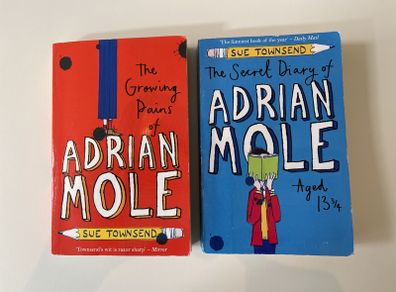 Adrian Mole Books x2 - Sue Townsend