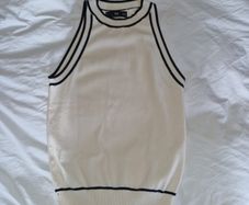 Mango Cream & Black Top