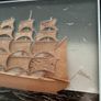 3D Framed Galleon Ship Picture Image 2