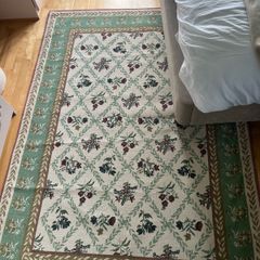 New rug flat woven large pink green Carolyn Donnelly Dunnes