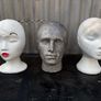 Retro vintage styrofoam polystyrene heads X3 c1960 Image 6