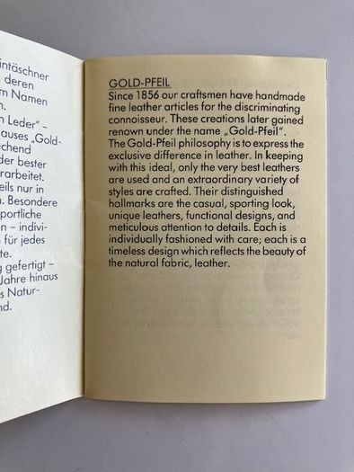 Brand New Vintage Gold-Pfeil Soft Leather Wallet