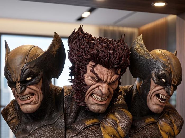 3D printed resin Wolverine & Sabretooth 1/6 scale figure