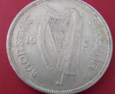 Ireland 1931 Harp Florin in  Extremely Fine condition