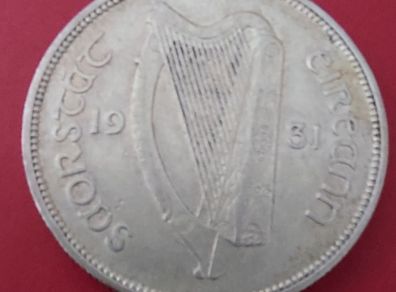 Ireland 1931 Harp Florin in  Extremely Fine condition