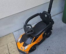 Lamborghini Car 2-in-1 Push-Along Ride On Orange