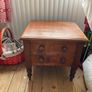 Vintage furniture ,commode, small table, singer sewing machine and radiogram Image 5